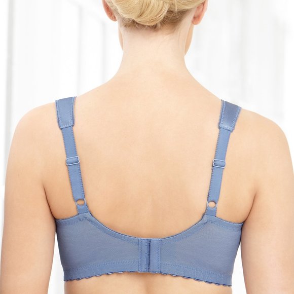 Set of 3! 56I Glamorise MAGIC LIFT Full Figure Bra (COMFORT-STRAPS) Blue-Ice - Picture 10 of 13